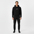 Embroidered Fleece Black Sweatpants