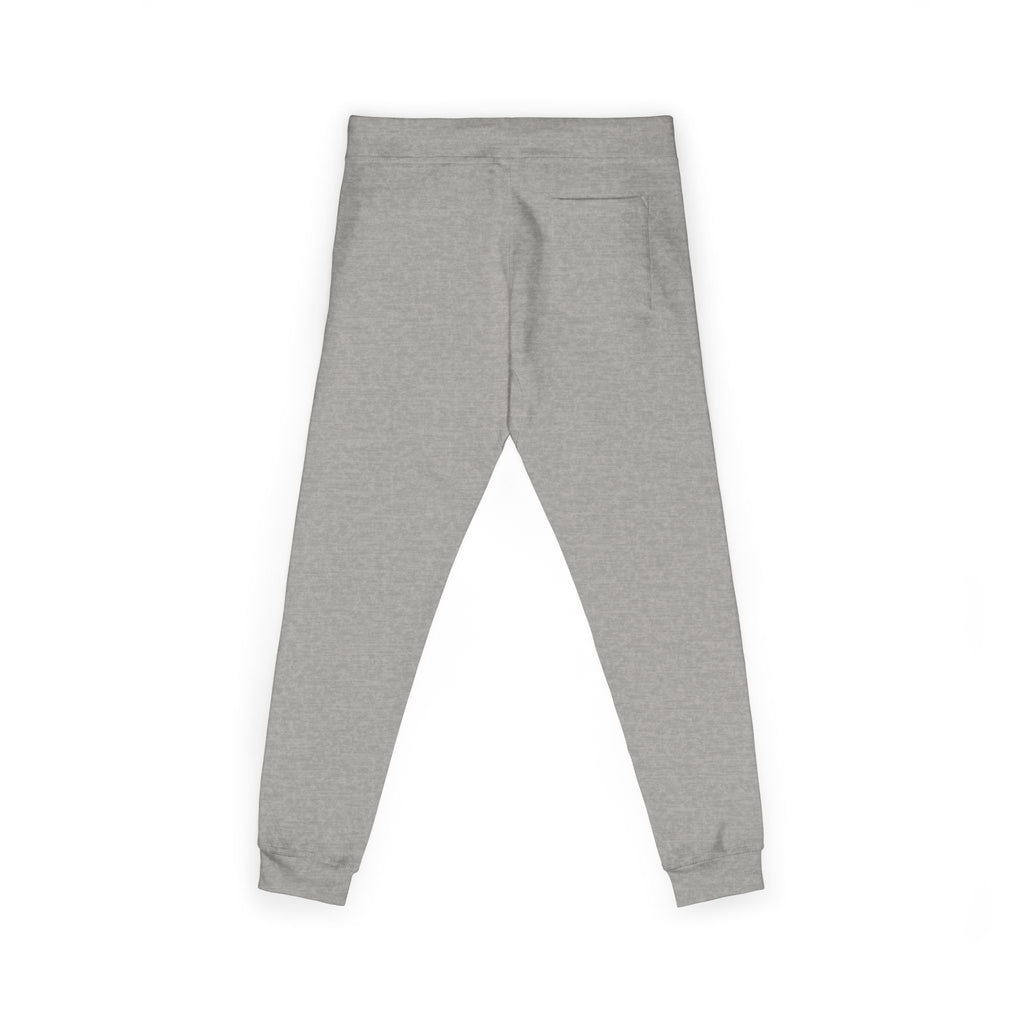 Embroidered Grey Fleece Sweatpants