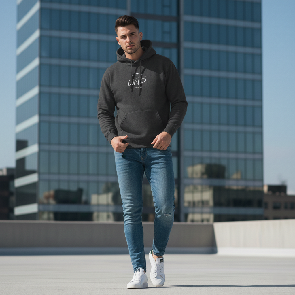 WNTD  Pullover Hoodie | Dark Heather