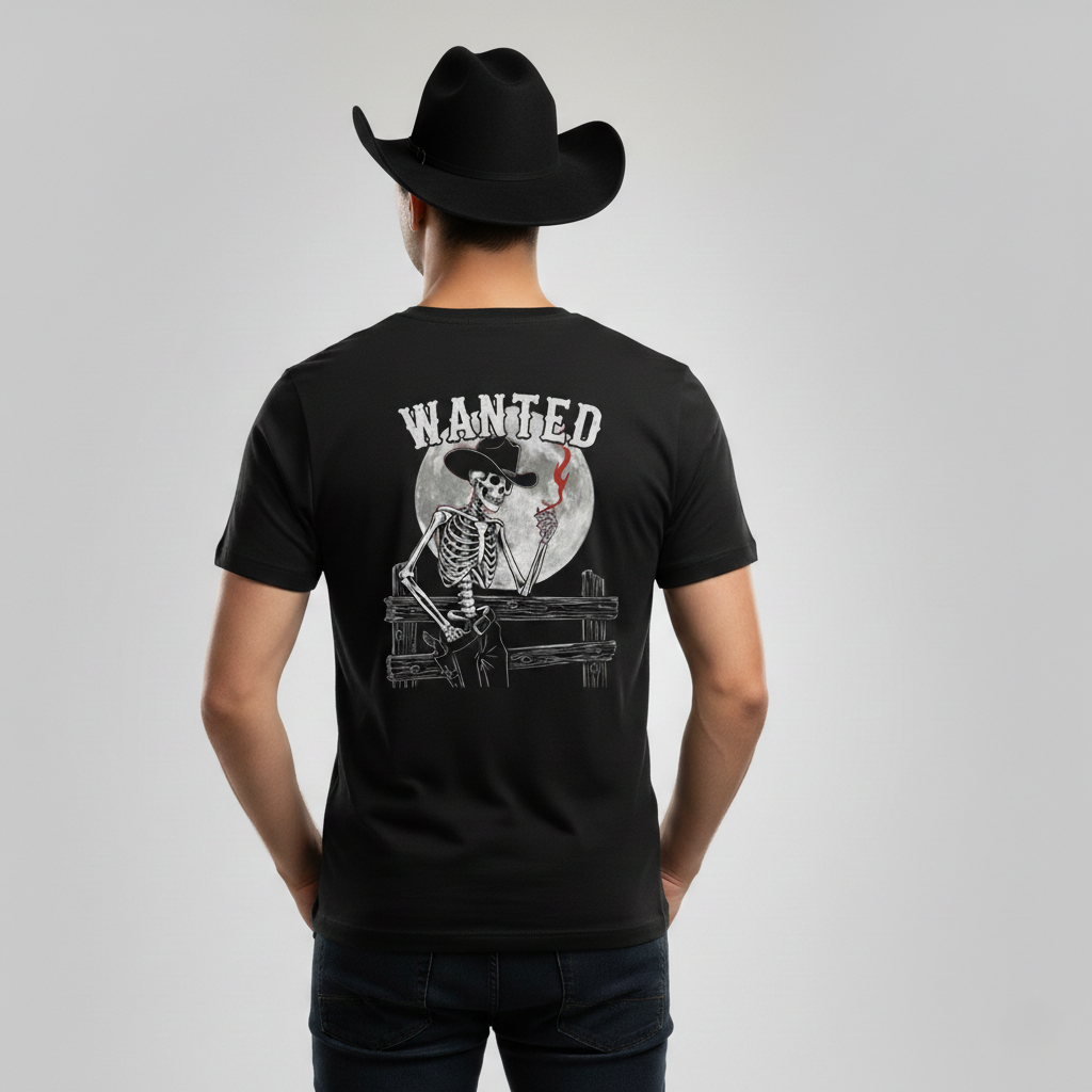 Smoking Skull T-Shirt |Black