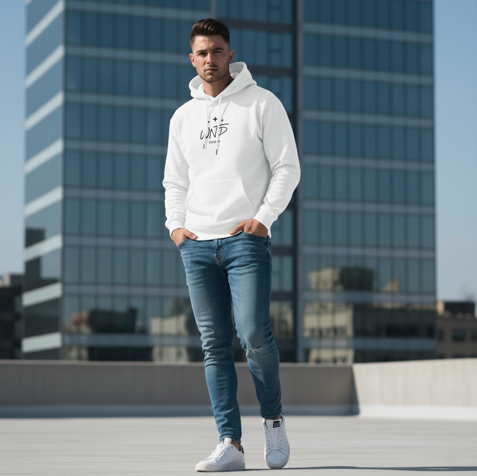 WNTD Pullover Hoodie | White